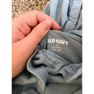 Old Navy Blue Long Sleeve Hooded Shirt M thumbnail 2