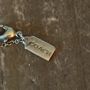 Coach gold tone crystal logo pendant necklace thumbnail 5