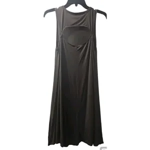 Aerie Olive Green‎ Tank Dress Casual Cutout Back Sleeveless M/M/M thumbnail 2