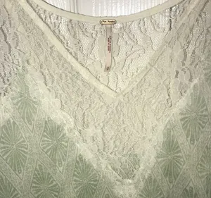 Free people flowy tank top with lace details thumbnail 2