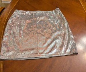 Forever 21 sequin shimmer lined pencil;Mini Skirt Sz 2X thumbnail 1