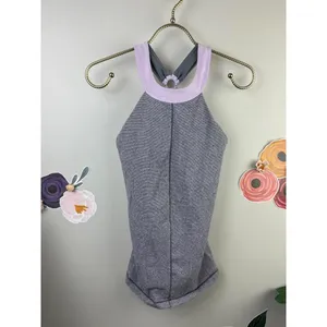 Lululemon Purple and Gray Running Motivate Halter Strappy Back Tank - Size - 4 thumbnail 5