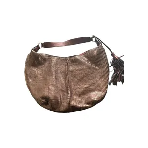 Vintage Y2K Copper Metallic Slouchy Hobo Crescent Shoulder/Crossbody Bag thumbnail 2