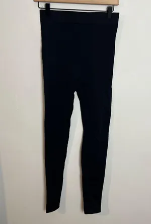 Blanqi EVERYDAY- Highwaist Postpartum + Nursing Support Leggings Black thumbnail 3