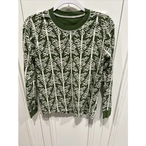 Pact 2 Piece Pajama Set Organic Cotton Green Birch Trees Cabincore Holiday thumbnail 2