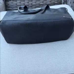 Lululemon Black Leather Tote Bag thumbnail 5