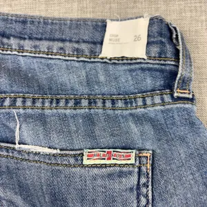 Hudson Crop Muse Jeans Womens 26 Blue Mid Rise Skinny‎ Cuffed Ankle Zip Denim thumbnail 4