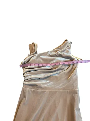 REVELRY tan Maxi Gown Silver Size 2 thumbnail 3