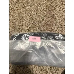 White House Black Market Strapless Floral Toile Midi Dress Black White Size 2 thumbnail 9