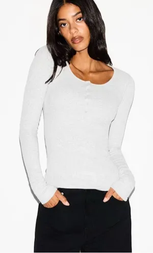 SKIMS Cotton Rib Henley M thumbnail 1