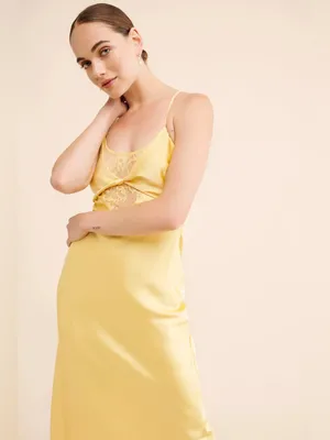 Anthropologie If By Sea Satin Slip Maxi Dress thumbnail 5