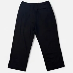 Old Navy Taylor Wide Leg Trouser Black Linen Pant, size Large PETITE thumbnail 7