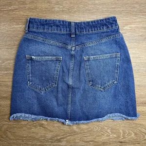 Zara Womens Jean Mini Skirt Size XS Western Buttons Festival Distressed Boho thumbnail 9