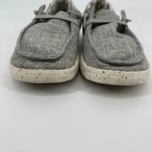 Hey‎ Dude Wendy Linen Gray Casual Comfort Slip On Loafer Shoes Women's Size 7 thumbnail 4