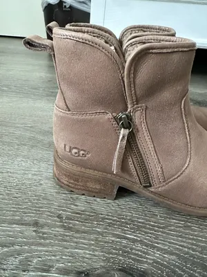 UGG Blush Taupe Ankle Boots with Shearling Lining thumbnail 5