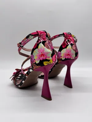 Betsey Johnson Camile Sandals 3D Butterfly Floral Ankle Strap Polka Dot Heel 5.5 thumbnail 9