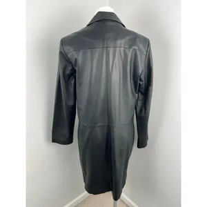 Bagatelle Vintage Genuine Leather Trench Peacoat Large Matrix Mob Wife thumbnail 5