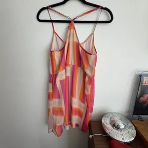 Roxy Womens‎ Pink Orange Geometric Stripe Empire Waist Sundress 470224 Small thumbnail 9