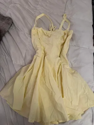 Windsor Butter yellow corset dress thumbnail 1