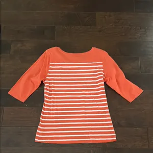 Cutter and Buck Clemson Orange and White Striped 3/4 Sleeve Top M PRICE DROP!!! thumbnail 8