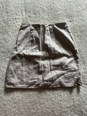 Abercrombie & Fitch Skirt Womens Tan Linen Blend Mini Skirt Wrap thumbnail 5