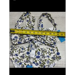 Cupshe charming Blue Floral Bikini Set blue accents thumbnail 5