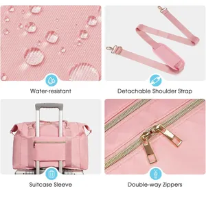 AIRLINE TRAVEL DUFFEL BAG Pink thumbnail 3