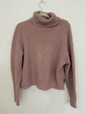 UGG Cozy Turtleneck Sweater in Dusty Rose size Small thumbnail 1