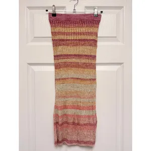 Zimmermann Space Dye Knit Tank Top and Maxi Skirt Set Pink Orange XS 0 thumbnail 5