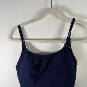 Quince Italian‎ Cami One Piece Swimsuit Deep Navy Blue NEW Womens Small thumbnail 3