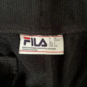 Fila black wide leg cotton pants‎ comfortable pockets casual trousers large thumbnail 3
