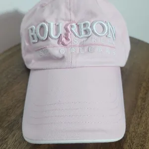 Pink Bourbon St New Orleans Baseball Cap One Size Bourbon Street Embroidered Hat thumbnail 2