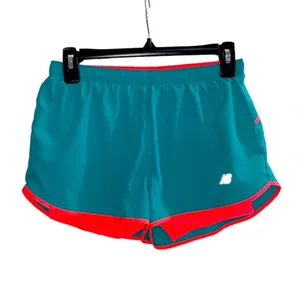 New balance green athletic shorts size small thumbnail 2