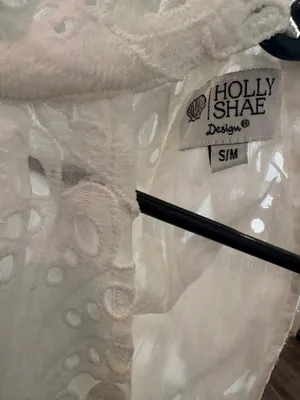 White lace halter dress midi brand holly shae Size s/m thumbnail 2