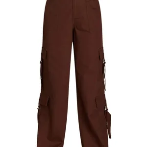 No Boundaries Twill Cargo Pant Womens Brown size small 4/6 nwt teen thumbnail 3