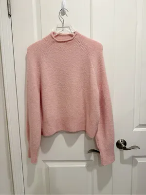 J.CREW Rollneck Sweater in Softspun Yarn Pink‎ Small thumbnail 2