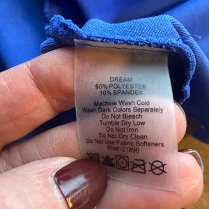 TITLE NINE Royal Blue Dream Dress M Gold Active Athleisure thumbnail 10
