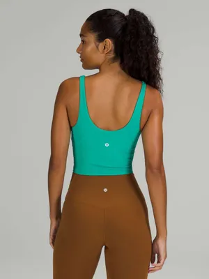 Lululemon • Align Tank Top crop Maldives Green nulu built in bra athletic yoga thumbnail 9