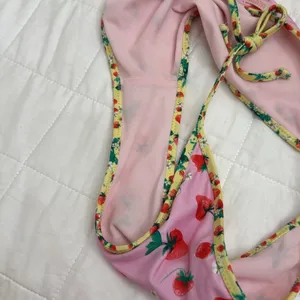 Bananamoon Strawberry Print Bikini Set sz M thumbnail 6