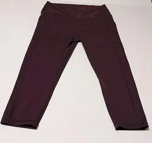 ZYIA Active Womens Size 12 Purple Capri Leggings Cropped Athletic Activewear Gym thumbnail 1