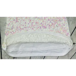 White Pearlescent Sequin Tank Top thumbnail 13