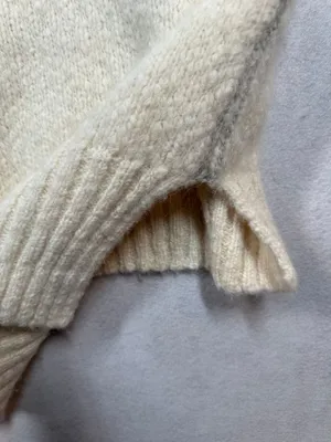 J.Crew Alpaca Merino Wool Cashmere Turtleneck Sweater Ivory Cream Womens Small S thumbnail 7