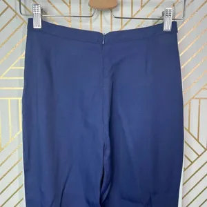 Reformation Side Stripe Flared Pants in Navy‎ Blue White Size US XS thumbnail 6