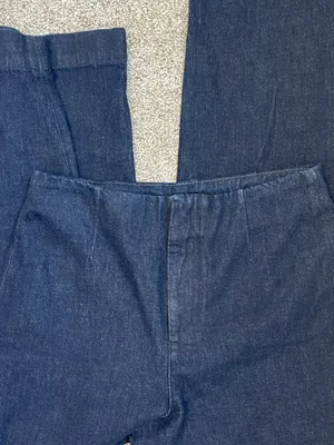 Chalk&Thread Wide Barrel Leg High Waisted European Jeans Size 27 thumbnail 3