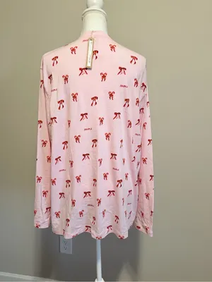 Skims long sleeve relaxed fit boyfriend tee limited edition sz XL cozy chic NWT thumbnail 4