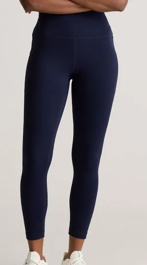 Quince Blue‎ Space Dye High Rise Pocket Leggings thumbnail 1