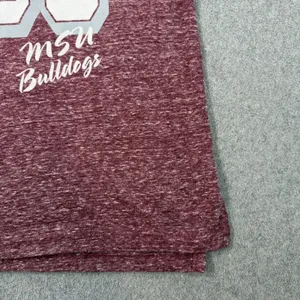 MSU Bulldogs Women's Large Heather Maroon Racerback Tank Top Three Square Royce thumbnail 3