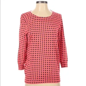 J Crew factory size small 3/4 sleeve top; new thumbnail 2