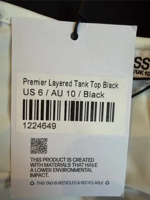 Princess Polly Premier layered tank top black white thumbnail 5