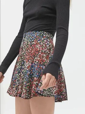 Urban Outfitters Millie Button Front Mini Skirt thumbnail 2